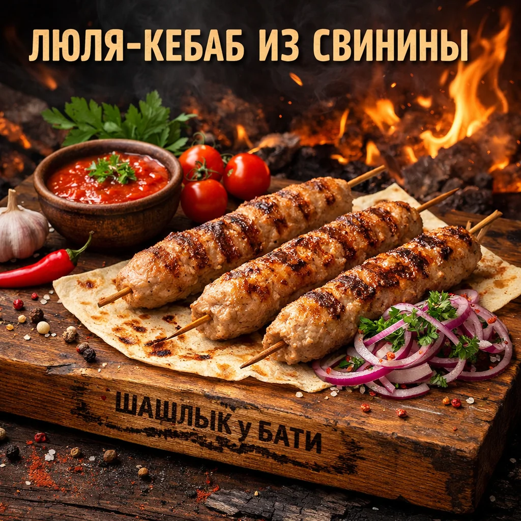 Люля-кебаб из свинины