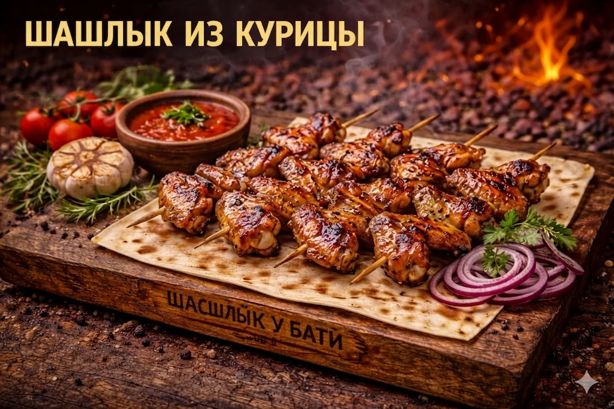 Шашлык из куриных крылышек